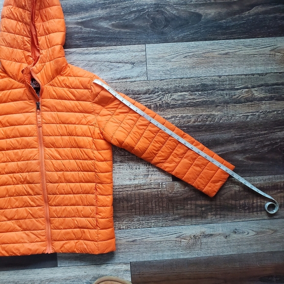 Land's End Boys Orange Puffer Jacket - Picture 4 of 9